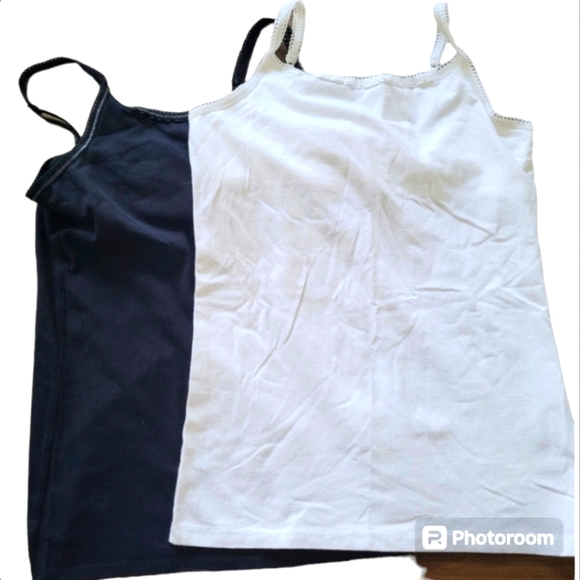SO White Black Lace Camis Built In Bralets Size Large Juniors - Picture 1 of 2